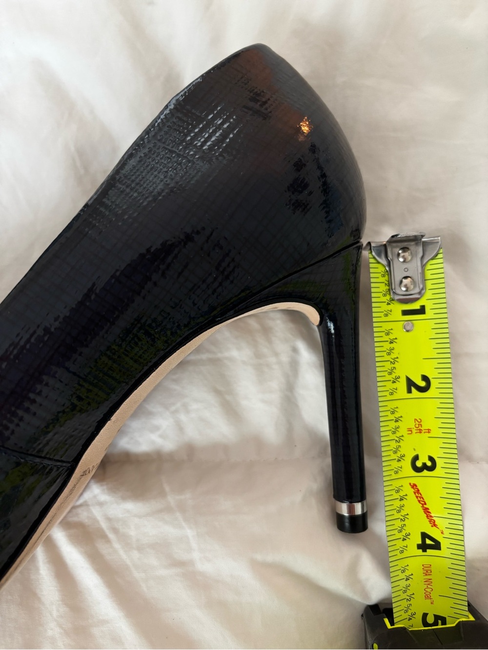 ANTONIO MELANI Navy Patent Pointed-Toe Stiletto Pumps - Picture 9 of 9